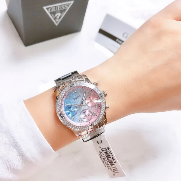 นาฬิกาข้อมือสแตนเลสสำหรับสตรี แบรนด์ Guess - Image 3